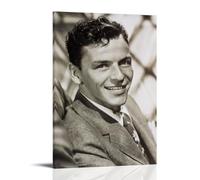 Póster de Frank Sinatra en lienzo impermeable para pared, impresión HD resistente a los rayos UV, adecuado para salas de estar y pasillos, ideal para regalo, estilo marco, 30 x 45 cm