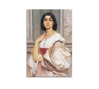 Póster de Frederic Leighton Painter Works, una dama romana, lienzo impreso, pintura de pared, decoración moderna para el hogar, idea de regalo, 20 x 30 cm