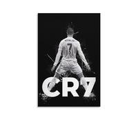 Póster de fútbol Cristiano Ronaldo (44) en lienzo, póster artístico y arte para pared, póster moderno para decoración familiar, 24 x 36 pulgadas (60 x 90 cm)