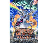 Póster de Green Day Admat Hella Mega Tour Weezer Fall Out Boy, A4