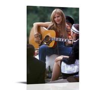 Póster de guitarra clásica de Kelly Preston de Belleza decorativa, lienzo para pared, póster de pared e imagen artística moderna para decoración de dormitorio familiar, 30 x 45 cm