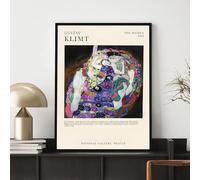 Póster de Gustav Klimt, lienzo, impresiones artísticas, mural de pared, póster moderno para sala de estar, decoración del hogar (80 x 110 cm/sin marco)