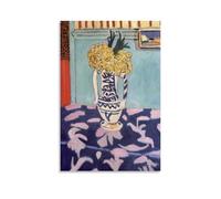 Póster de Henri Matisse Fauvist Famous Painting (alfombra azul y rosa), lienzo estético para habitación, póster artístico, arte de pared, pintura para decoración del hogar; sin marco; 50 x 75 cm