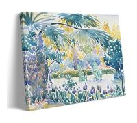 Póster de Henri Matisse Fauvist Famous Painting (Jardín del Pintor), lienzo estético para habitación, póster artístico, arte de pared, pintura para decoración del hogar; marco; 50 x 75 cm