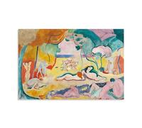 Póster de Henri Matisse Fauvist Famous Painting (Joy of Life) - Póster estético en lienzo para habitación, arte de pared, pintura para decoración del hogar; sin marco; 30 x 45 cm