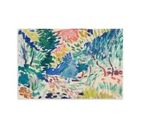 Póster de Henri Matisse Fauvist Famous Painting (Paisaje en Collioure), lienzo estético para habitación, póster artístico, arte de pared, pintura para decoración del hogar; sin marco; 20 x 30 cm