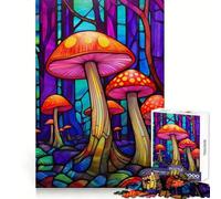 Póster de Hongos psilocibina, Rompecabezas de 1000 Piezas para Adolescentes, Juguete Inteligente y Divertido, Corte preciso, selección de Deseos de Papá Noel 50x75cm