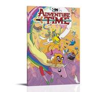 Póster de Hora de Aventuras en lienzo, decoración clásica, resistente al agua, para mural, arte universal, pintura para regalar a amigos, profesores, 30 x 45 cm, estilo marco
