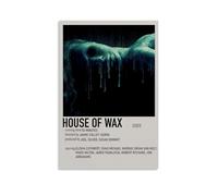 Póster de House of Wax para pared, cubierta de lienzo, estético, vintage, pintura decorativa para sala de estar, dormitorio, 20 x 30 cm, estilo sin marco