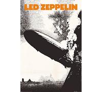 Póster de impresión artística de Zeppelin con luz LED, diseño de impresión artística.