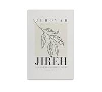 Póster de Jehová Jireh, el Dios que Génesis, 22 pinturas de pared de la Biblia para sala de estar, dormitorio, baño, oficina, decoración del hogar, 50 x 75 cm