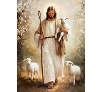 Póster De Jesús Caminando Sobre El Agua, Religión Cristiana, Santa Fe, Arte De Pared, Impresión, Jesús Abraza A Una Mujer, Pintura En Lienzo, Decoración Para Sala De Estar, A23 60X90Cm Sin M