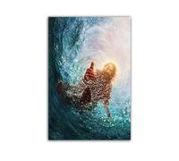 Póster de Jesús para pared, diseño de la mano de Dios, lienzo cristiano, decoración de pared, póster de Jesús, decoración para sala de estar, regalos religiosos cristianos, sin marco, 12 x 18 pulgadas