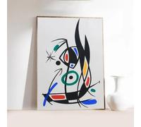Póster de Joan Miró, artista abstracto surrealista clásico, impresiones en lienzo, pintura, casa, bar, decoración de pared de sala de estar, 30 x 40 cm, sin marco