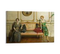 Póster de John Collier de amor sagrado y profano, pintura en lienzo, 20 x 30 cm