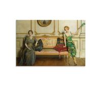 Póster de John Collier de amor sagrado y profano, pintura en lienzo, 30 x 45 cm