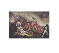 Póster de John Trumbull Painter WorkThe Death of General Warren en la batalla de Bunker's HillArtwork, lienzo y arte de pared, impresión moderna para dormitorio familiar, 60 x 90 cm