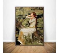 Póster de John William Waterhouse en alta definición, para decoración de paredes, bares, cafeterías, habitaciones y lienzo (50 x 70 cm, sin marco)