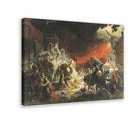 Póster de Karl Bryullov - El último día de Pompeya de 1830 para dormitorio, lienzo decorativo impreso, arte de pared, oficina, habitación, decoración estética, marco de regalo, 30 x 45 cm