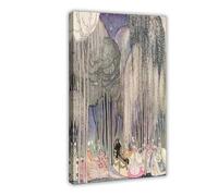Póster de Kay Nielsen de las Doce Princesas Danzantes de Polvo y Crinolina, arte de pared, dormitorio, oficina, habitación, decoración, marco de regalo, 16 x 24 pulgadas