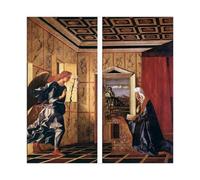Póster de La Anunciación de Giovanni Bellini para dormitorio, lienzo decorativo para pared, oficina, habitación, decoración estética, regalo, sin marco, 60 x 60 cm