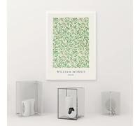 Póster de la exposición de William Morris, pintura botánica neutra en lienzo, impresión artística para pared, decoración del hogar (80 x 120 cm/sin marco)