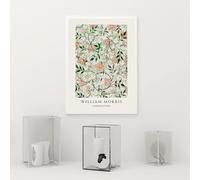 Póster de la exposición de William Morris, pintura botánica neutra en lienzo, impresión artística para pared, decoración del hogar (80 x 120 cm/sin marco)