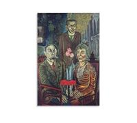 Póster de la familia del pintor Adalbert Trillhaase Otto Dix Pintor para pared, lienzo impreso, decoración, póster de 50 x 75 cm