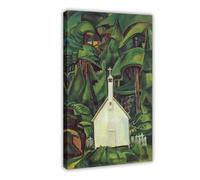 Póster de la iglesia india Emily Carr, lienzo decorativo para dormitorio, arte de pared, oficina, habitación, decoración estética, marco de regalo, 30 x 45 cm