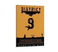 Póster de la película clásica del Distrito 9 (7) pósteres artísticos para pared, pintura fotográfica, póster para colgar, decoración familiar, 60 x 90 cm