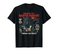 Póster de la película de Escape de la mansión embrujada, Vintage, Halloween Camiseta