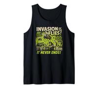Póster de la película Invasion of The Flies Vintage Halloween Flies Camiseta sin Mangas
