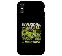 Póster de la película Invasion of The Flies Vintage Halloween Flies Carcasa para iPhone X/XS