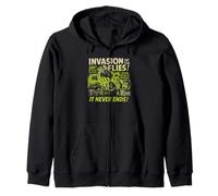 Póster de la película Invasion of The Flies Vintage Halloween Flies Sudadera con Capucha