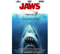 Póster de la película Jaws clásico vintage de los años 80, A4 210 × 297 mm