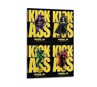 Póster de la película Kick-Ass - Película de superhéroes de comedia oscura sobre adolescentes vigilantes salvando el día (5) lienzos para pared, póster fotográfico, pintura, pósteres, decoración de