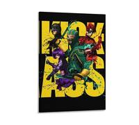 Póster de la película Kick-Ass - Película de superhéroes de comedia oscura sobre adolescentes vigilantes salvando el día (14) lienzo de pintura artística para pared, impresión moderna de 30 x 45 cm