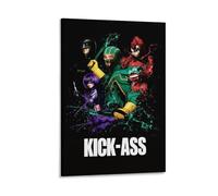 Póster de la película Kick-Ass - Película de superhéroes de comedia oscura sobre adolescentes vigilantes salvando el día (16) obras de arte impresas para pared, lienzo, decoración del hogar, pósteres