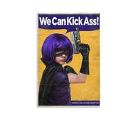 Póster de la película Kick-Ass - Película de superhéroes de comedia oscura sobre adolescentes vigilantes salvando el día (2) póster artístico en lienzo y arte de pared, póster moderno de decoración