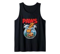 Póster de la película Paws Cat Goldfish Parody Funny Cute Camiseta sin Mangas