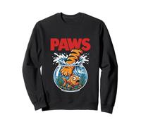 Póster de la película Paws Cat Goldfish Parody Funny Cute Sudadera