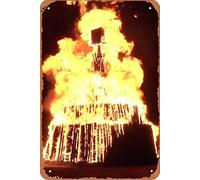 Póster de la película The Burning Desire para decoración de pared del hogar, letrero de metal retro de 20 x 30 cm