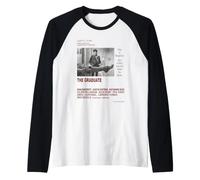 Póster de la película The Graduate Dustin Hoffman Mrs Robinson Camiseta Manga Raglan
