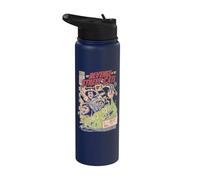 Póster de la película Vintage Street Cats Funny Raccoon Possum EduEly Stainless Steel Insulated Water Bottle