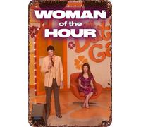 Póster de la película Woman of the Hour retro divertido letrero de metal para decoración de pared del hogar al aire libre, 8 x 12 pulgadas