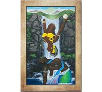 Póster de la religión yoruba Oshun y Yemaja, madre del agua, galería, lienzo, arte de pared, regalo para amantes de la historia, científicos sociales, antropólogos, envuelto, enmarcado, idea