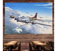 Póster de la Segunda Guerra Mundial con diseño de bombardero americano, diseño de aviones de ataque de la Fuerza Aérea, impresión en lienzo de aviación militar, el mejor regalo para fanáticos del