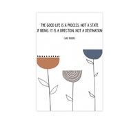 Póster de la terapia de Carl Rogers con cita de The Good Life Is A Process de Carl Rogers, póster de lienzo para decoración de dormitorio, oficina, habitación, regalo, 60 x 90 cm