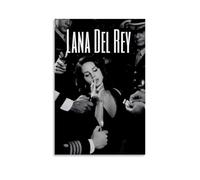 Póster de Lana Del Rey Vintage Cantante Música de Cubierta para Habitación, Arte de Pared Estético en Lienzo, Decoración de Dormitorio Póster 30x45 cm (12x18 pulgadas)