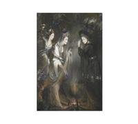 Póster de Las Tres Brujas - Macbeth (William Shakespeare) de Daniel Gardner 1775 para dormitorio, lienzo decorativo impreso, arte de pared, oficina, habitación, decoración estética, regalo U